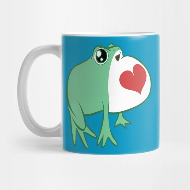 Green Love Frog by saradaboru